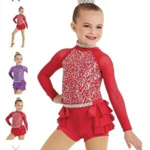Weissman red dance costume in Large Child
